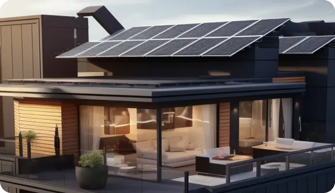 A modern Australian home with a 6.6kW solar system installed